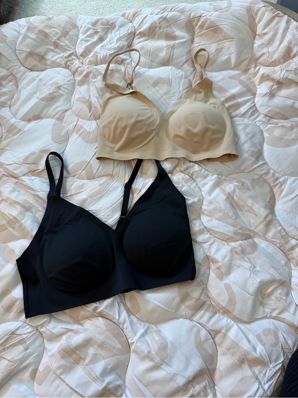 True & Co. Seamless Bras in Black and Nude